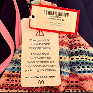 Wicked Weasel summer romance Tri top! NWT size XX- Large